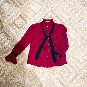 Burgundy Blouse
